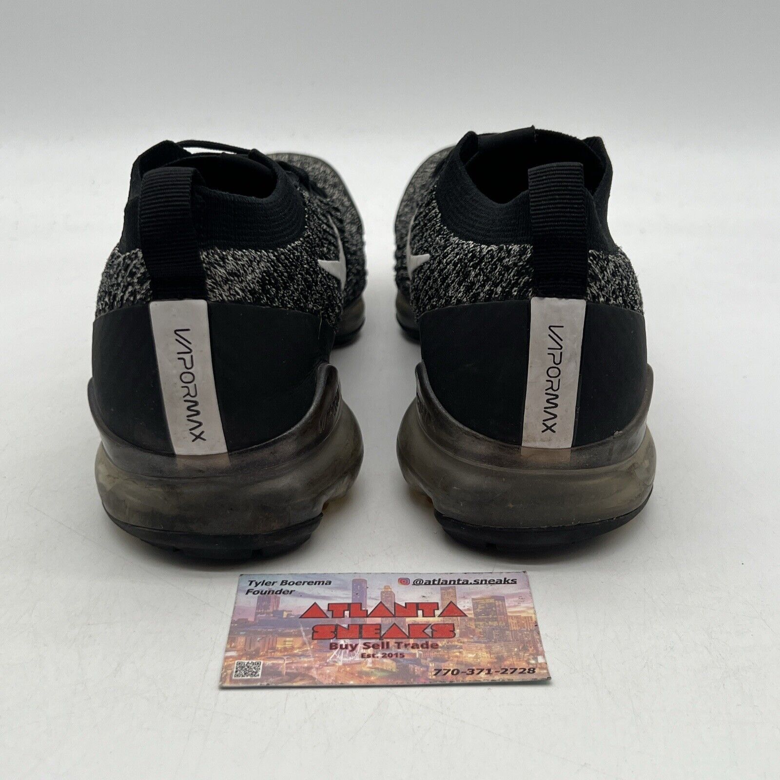 Size 10.5 - Nike Air VaporMax Flyknit 3 Oreo Black White (AJ6900-002)