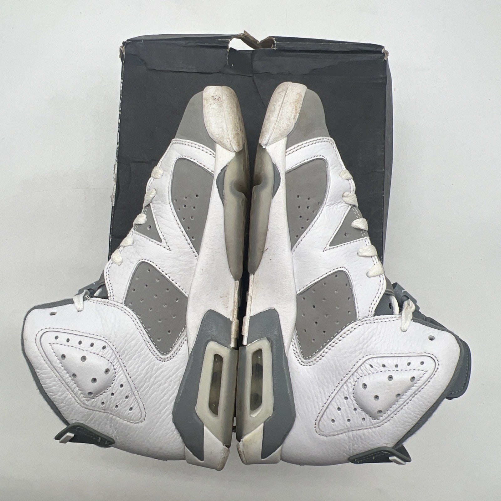 Size 7Y - Air Jordan Air 6 Retro Mid Cool Grey - (384665-100)
