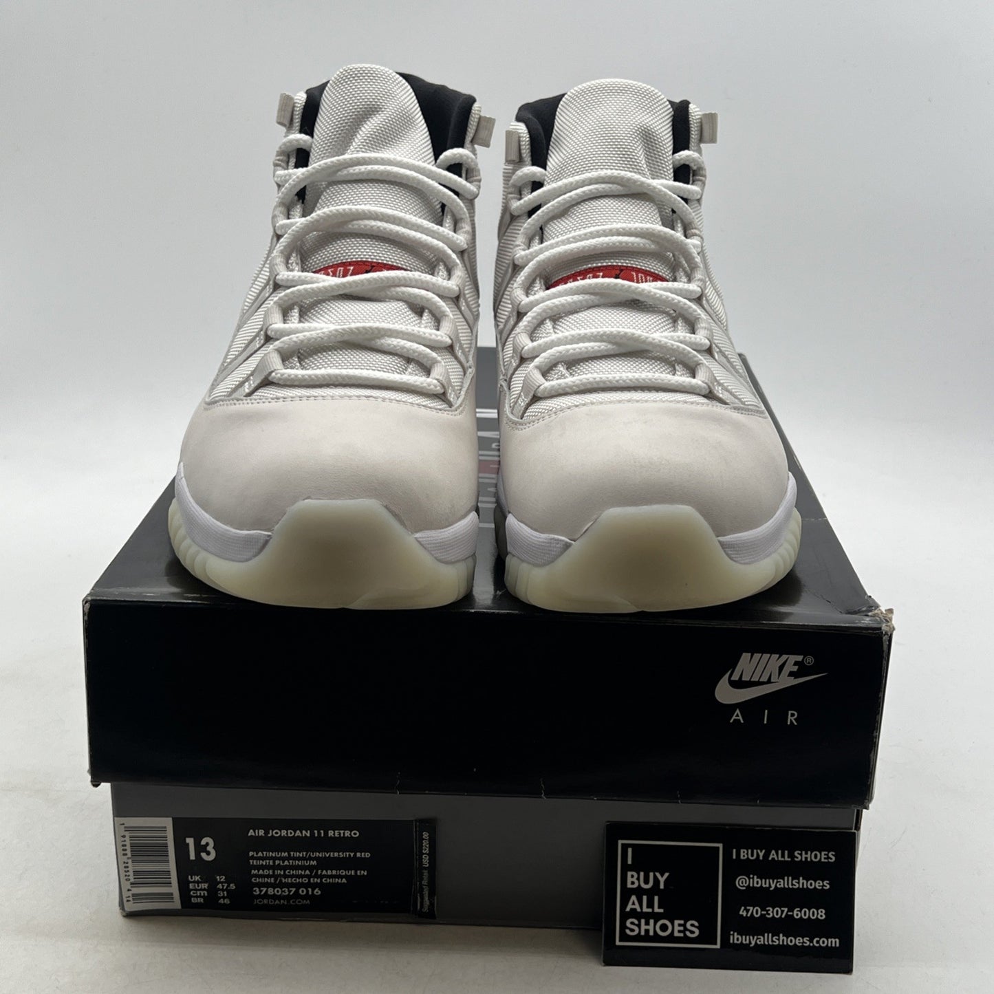 Size 13 - Air Jordan 11 Retro Platinum Tint (378037-016)