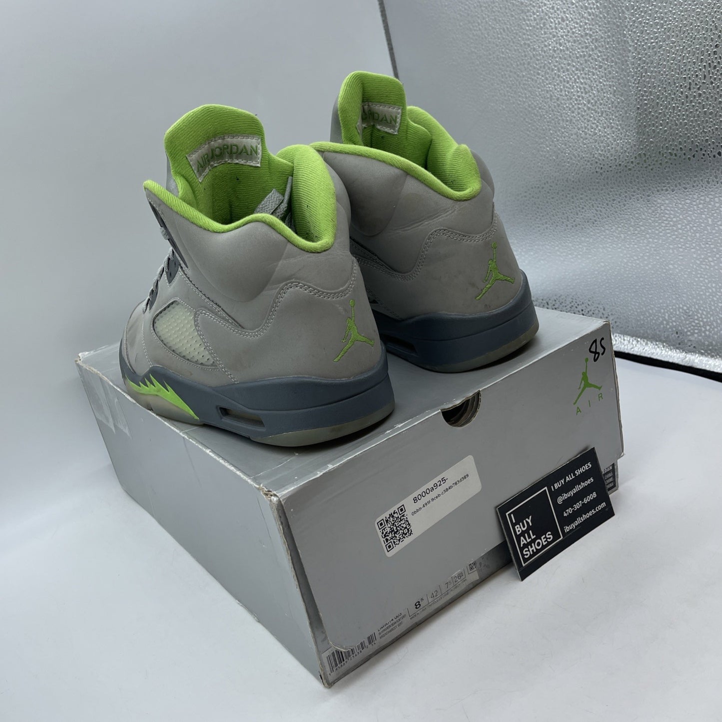 Size 8.5 - Jordan 5 Retro Green Bean Grey Leather (DM9014-003)