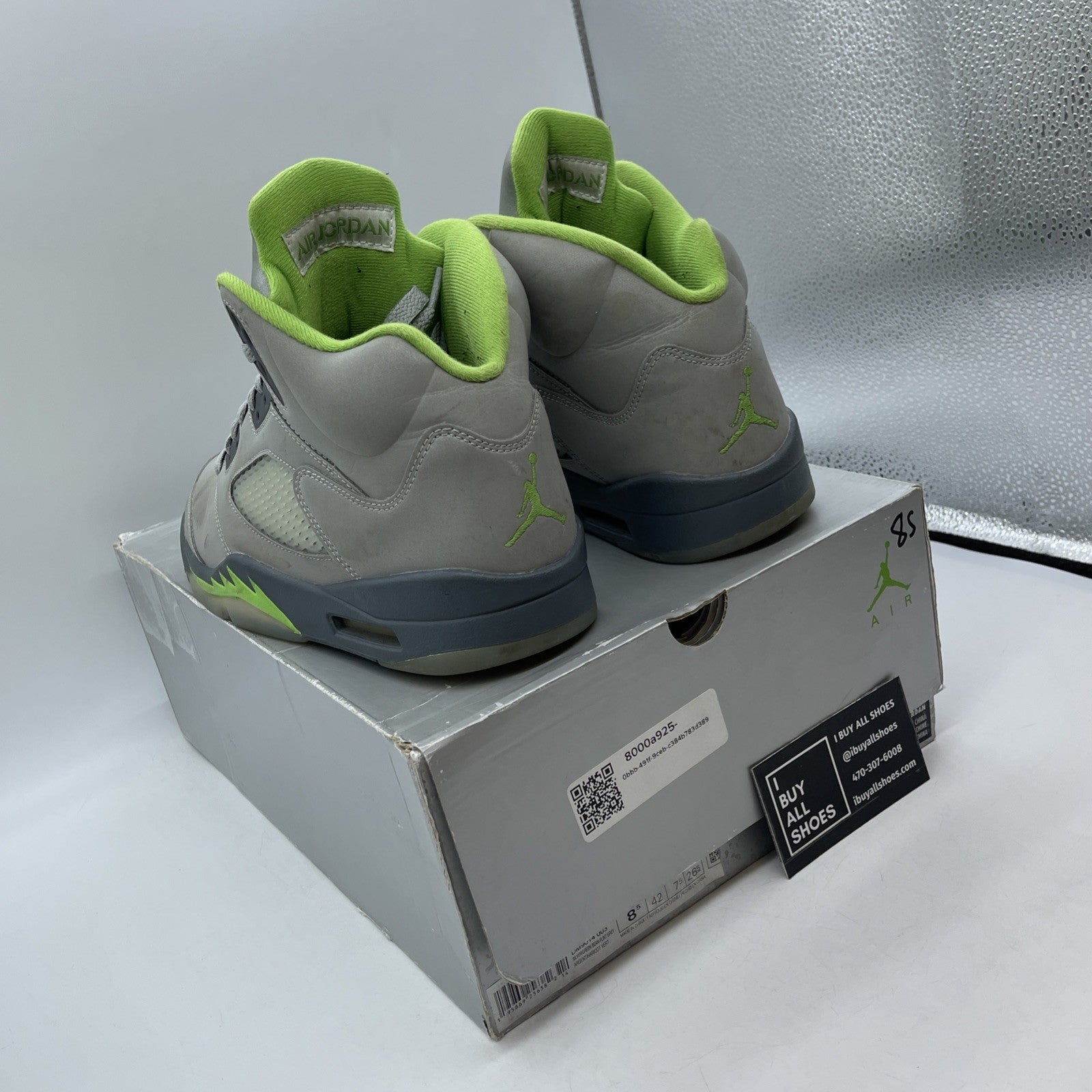 Size 8.5 - Jordan 5 Retro Green Bean Grey Leather (DM9014-003)