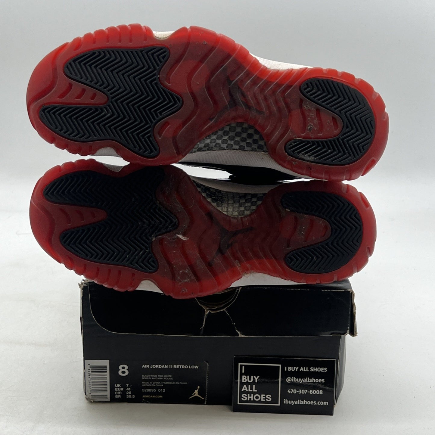 Size 8 - Air Jordan 11 Retro 2015 Low Bred (528895-012)