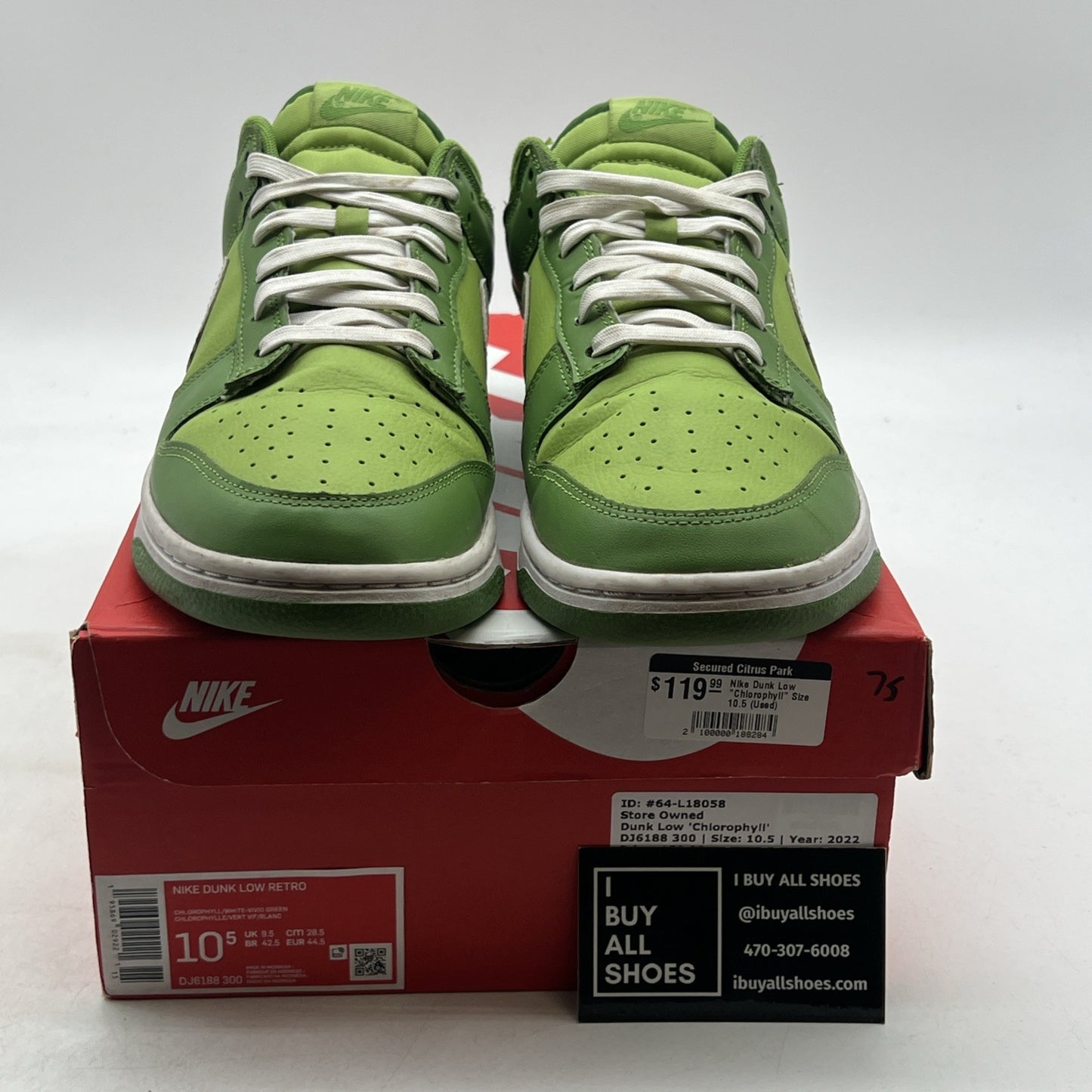 Size 10.5 - Nike Dunk Low Chlorophyll (DJ6188-300)