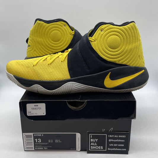 Size 13 - Nike Kyrie 2 Australia Yellow Black Suede (819583-701)