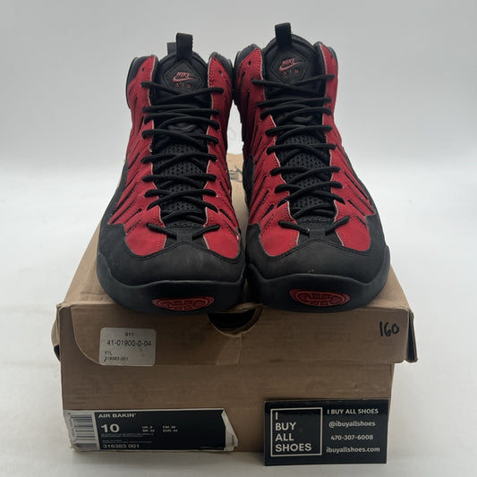Size 10 - Nike Air Bakin 2013 Black Red (316383-001)