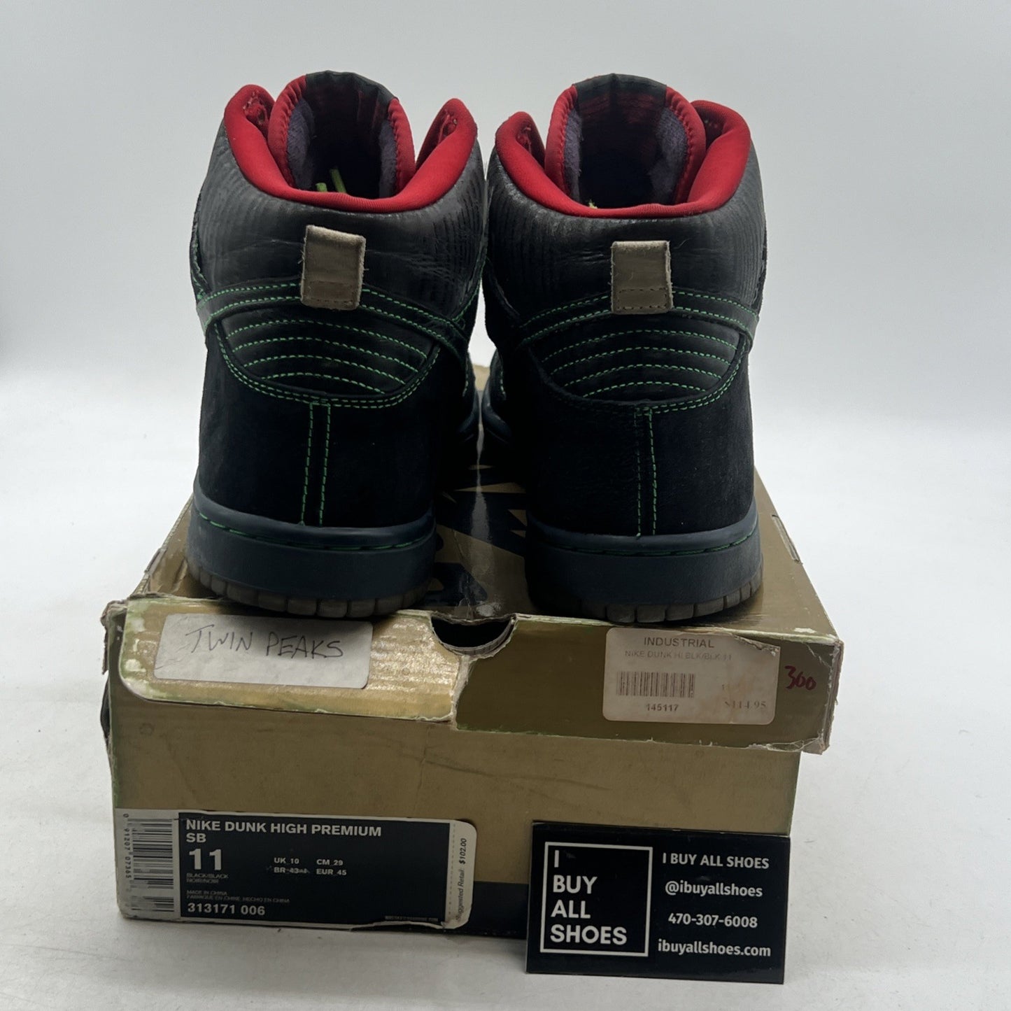 Size 11 - Nike Dunk Premium SB High Twin Peaks (313171-006)