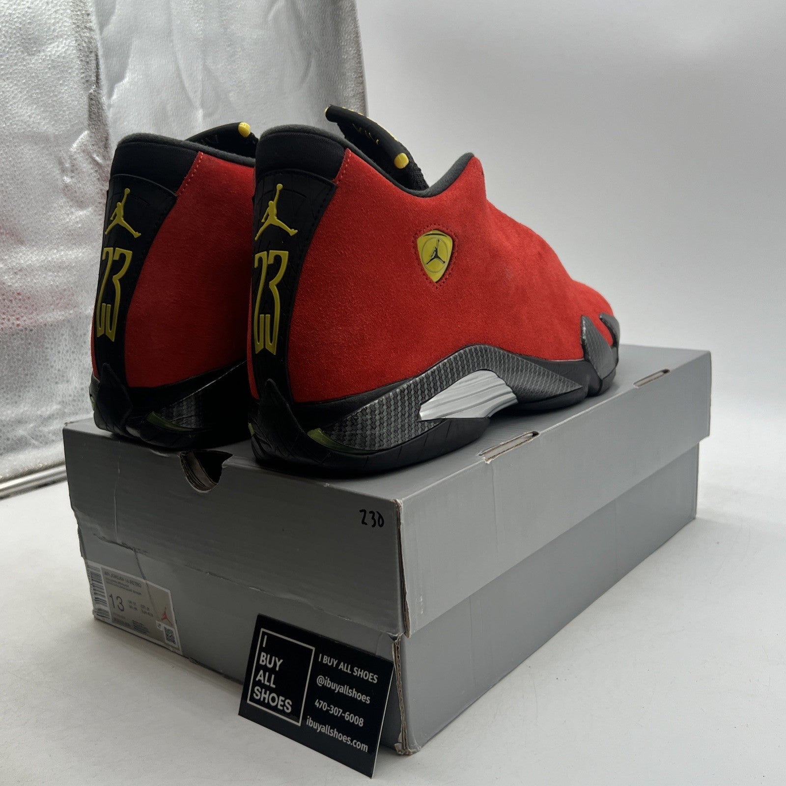 Size 13 - Air Jordan 14 Retro 2025 Ferrari (IF5015-600)