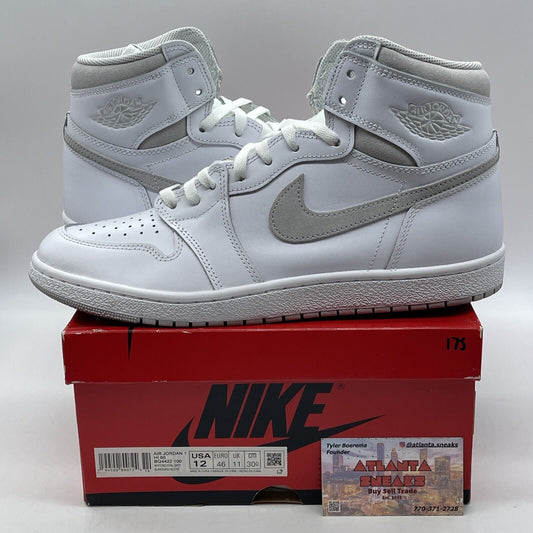 Size 12 - Jordan 1 Retro High 85 OG Neutral Gray Suede White (BQ4422-100)