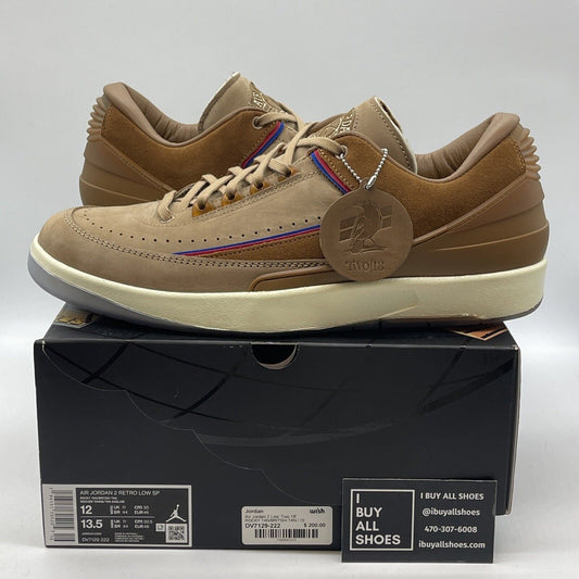 Size 12 - Air Jordan 2 Low 'Two 18 Detroit' Brown Suede Leather (DV7129-222)