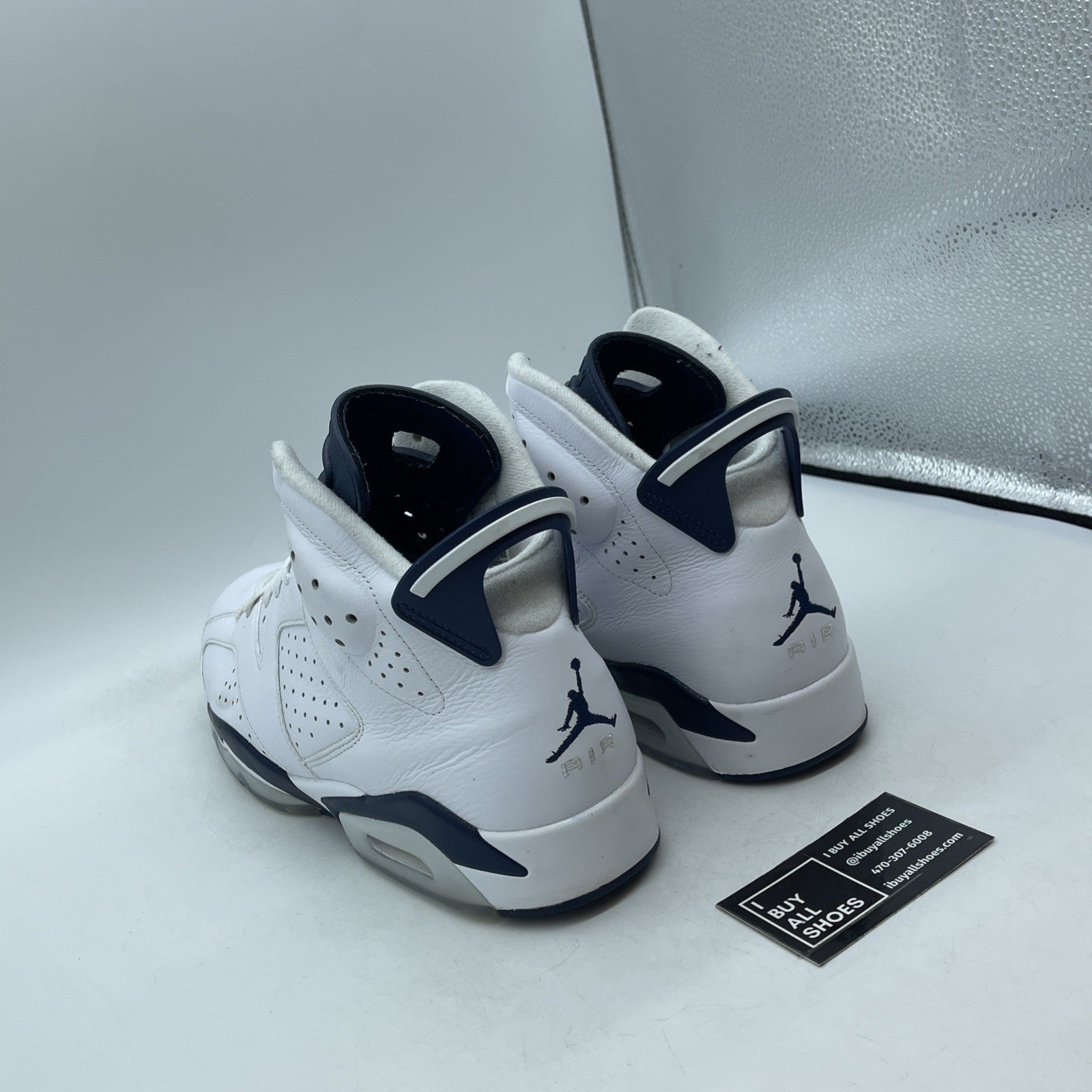Size 13 - Jordan 6 Retro Midnight Navy White Leather (CT8529-141)