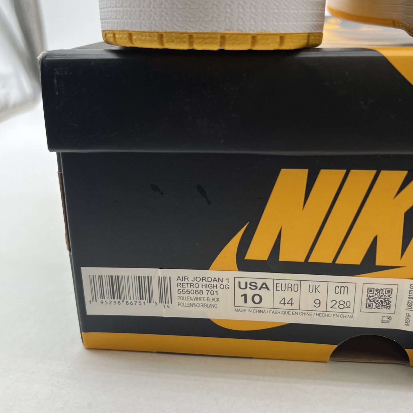 Size 10 - Air Jordan 1 Retro OG High Pollen (555088-701)