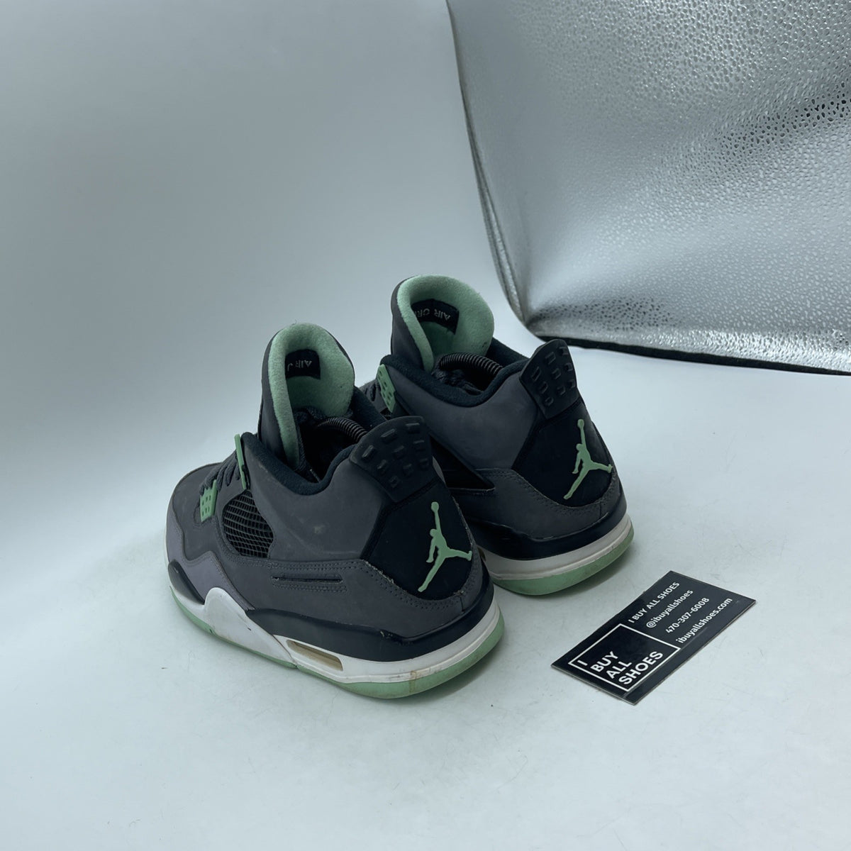 Size 8.5 - Air Jordan 4 Retro Green Glow 2013 (308497-033)