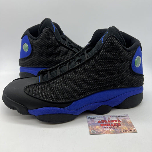 Size 13 - Jordan 13 Retro Hyper Royal 2020 Black Leather Suede (414571-040)