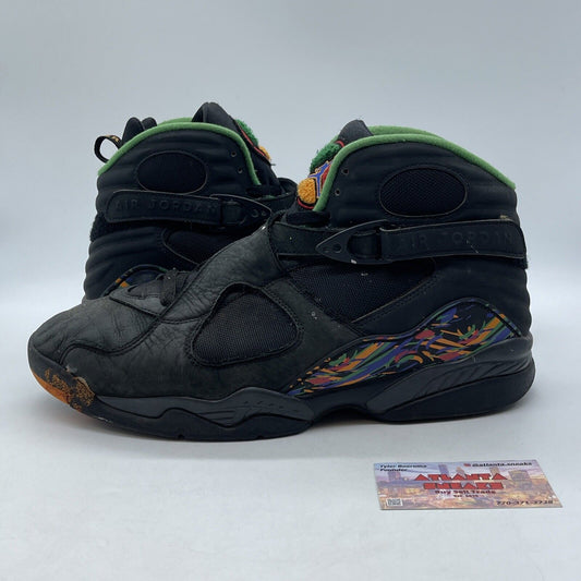 Size 13 - Air Jordan 8 Retro Tinker - Air Raid Black Green Red (305381-004)