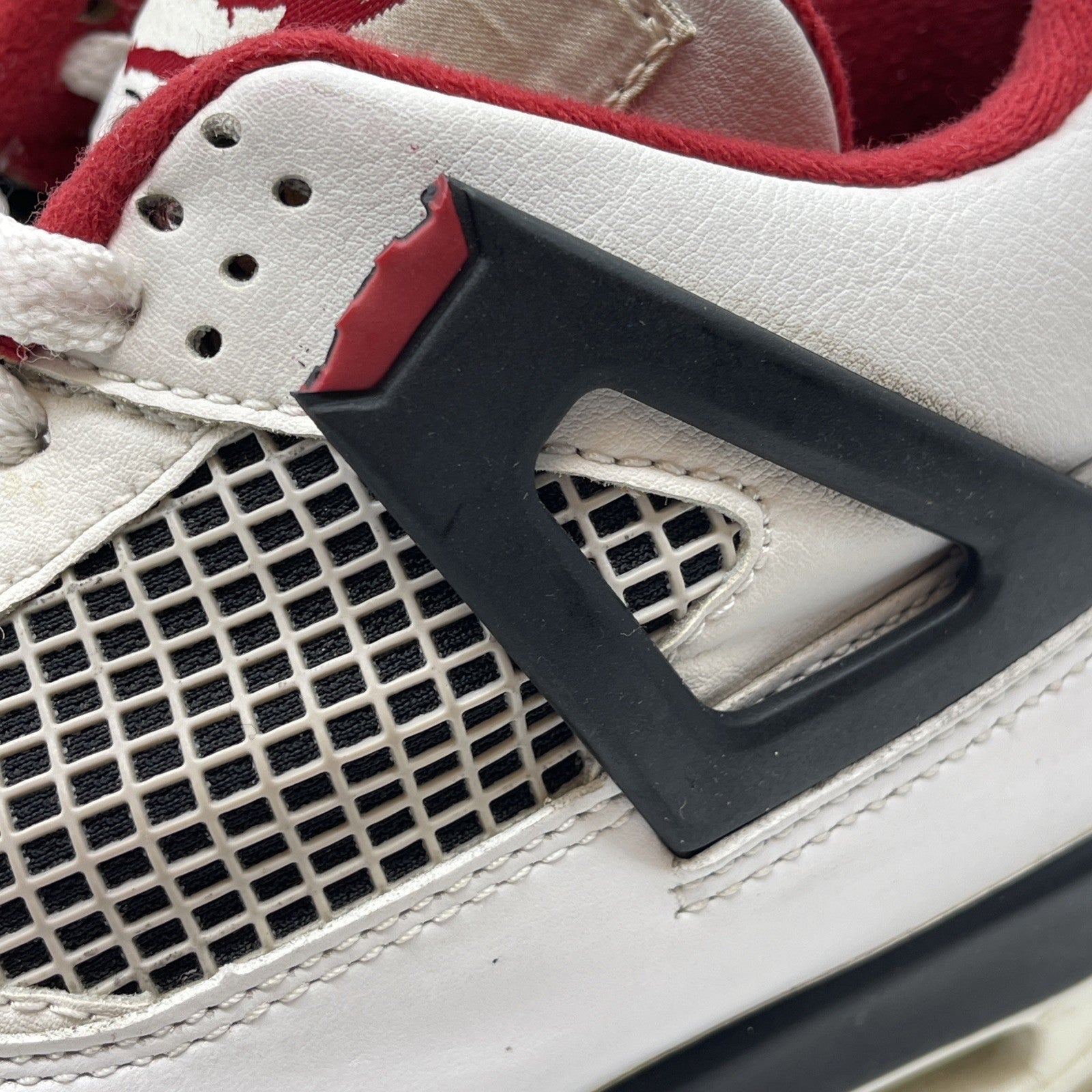 Size 9.5 - Air Jordan 4 Retro Mars Blackmon White Red Leather (308497-162)