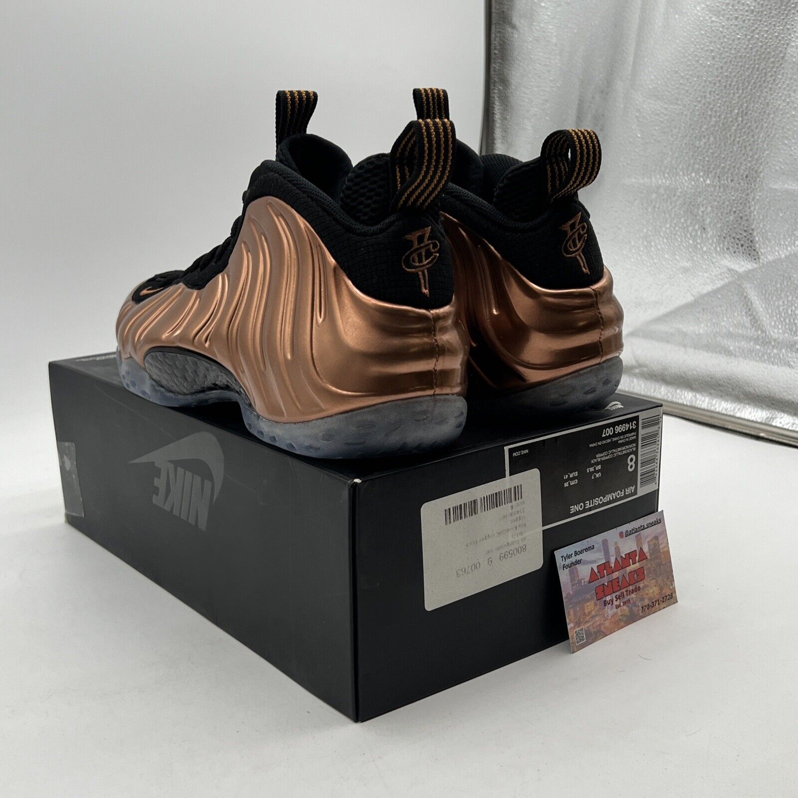 Size 8 - Nike Air Foamposite One 2017 Copper (314996-007)