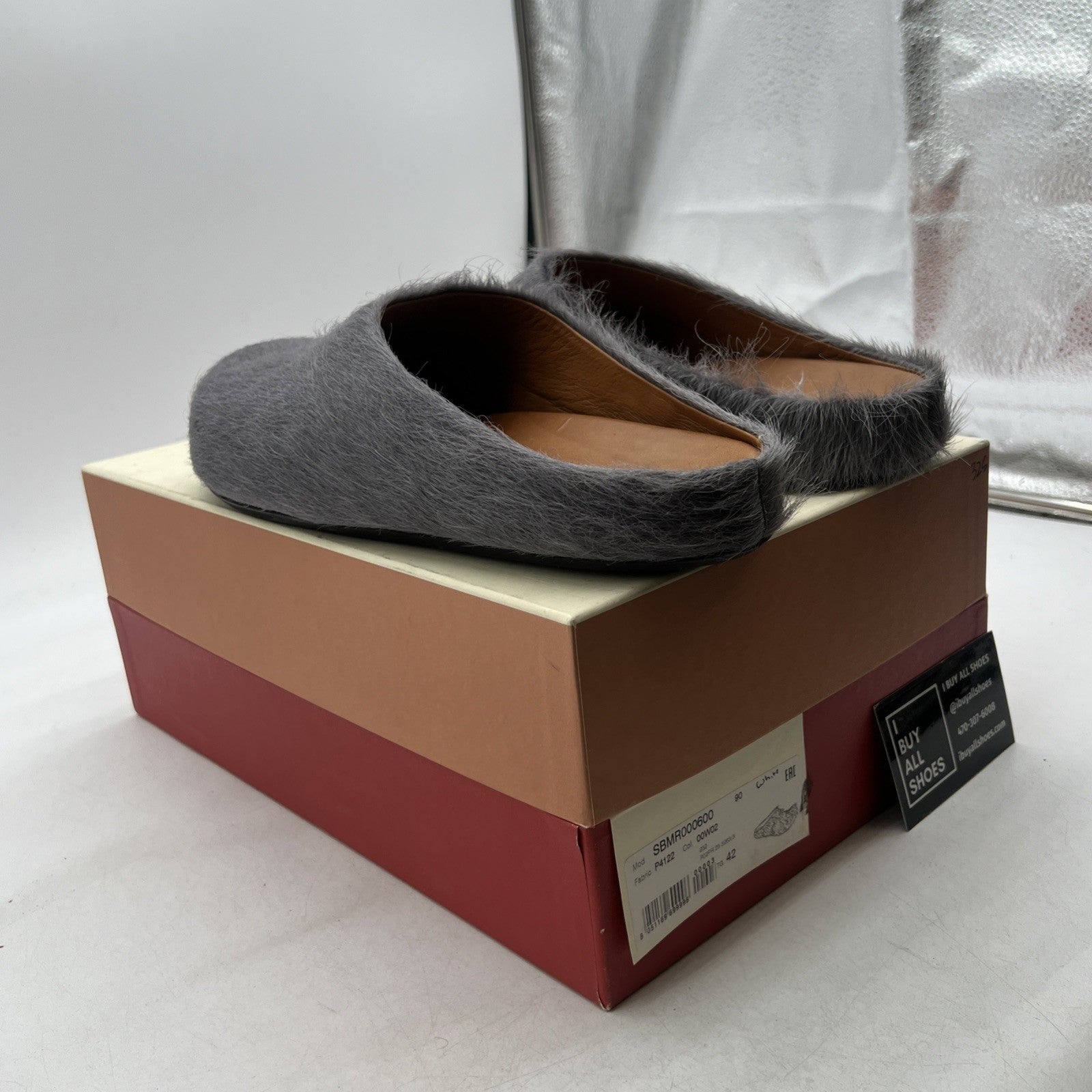 Size 43 - Marni Fussbett Saboot Mule Shoe Slip Ons in Cacao Men's (SBMR000600)