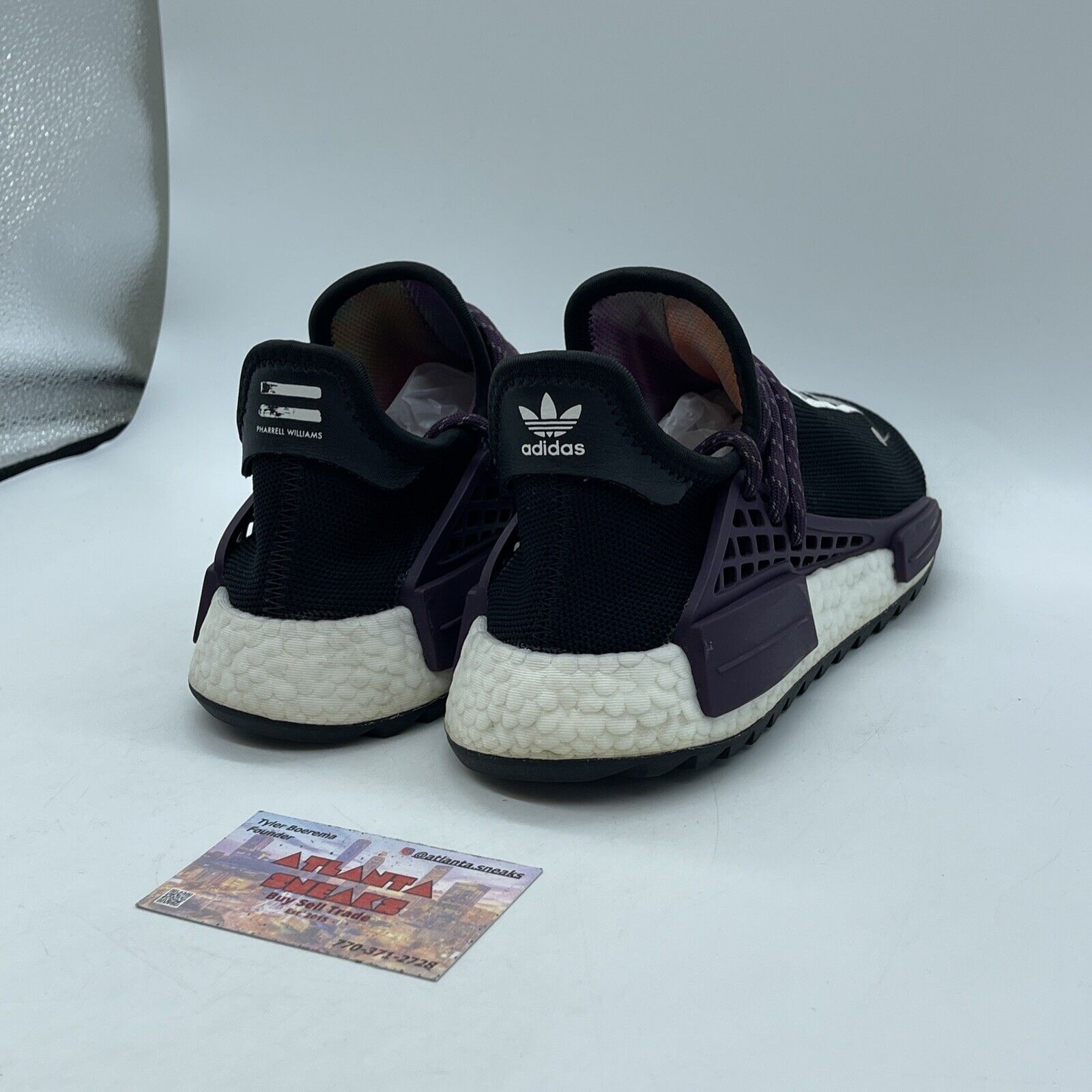 Size 5 - adidas Pharrell x NMD Human Race Trail Equality Purple Black White