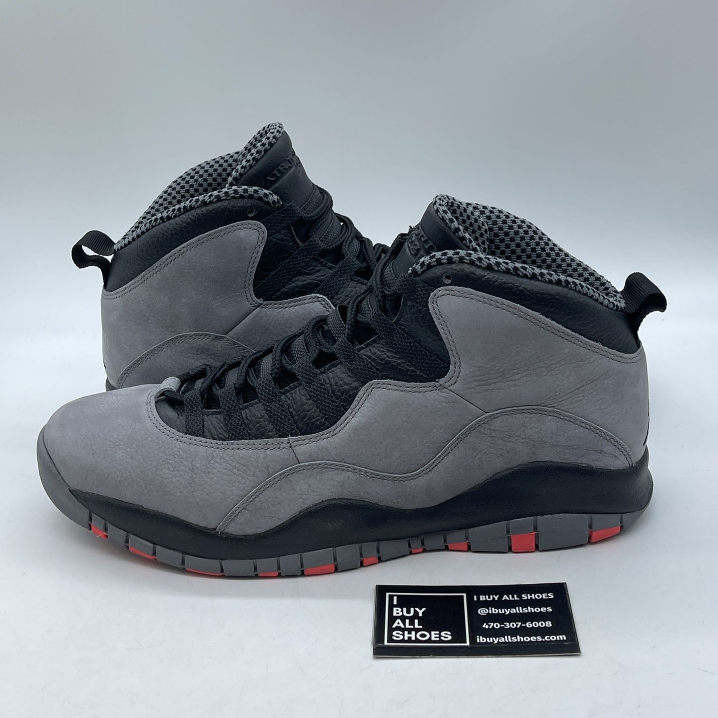 Size 12 - Air Jordan 10 Retro Cool Grey Black Suede Leather (310805-023)