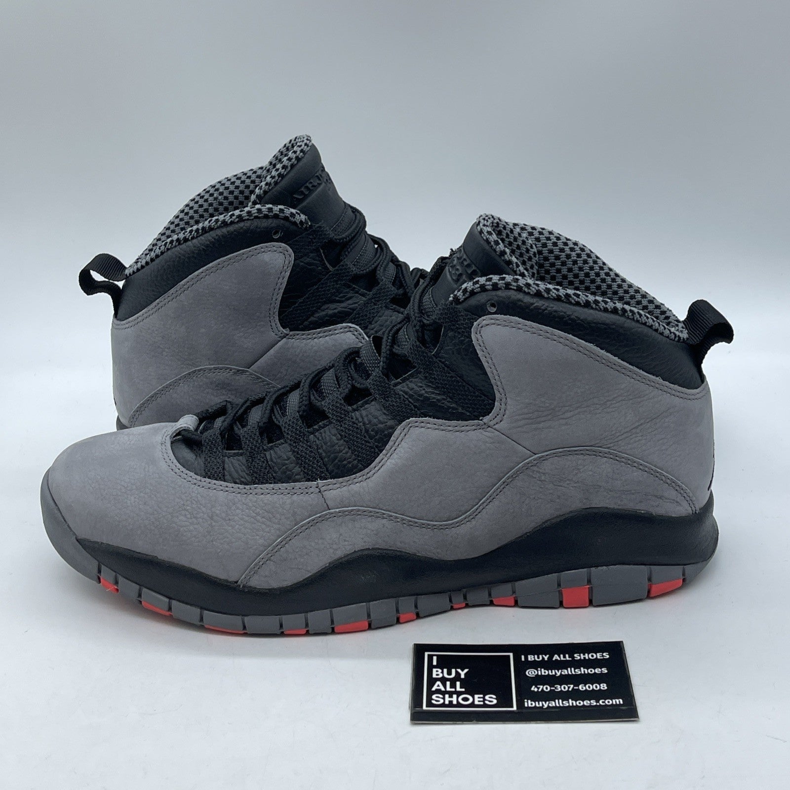 Size 12 - Air Jordan 10 Retro Cool Grey Black Suede Leather (310805-023)