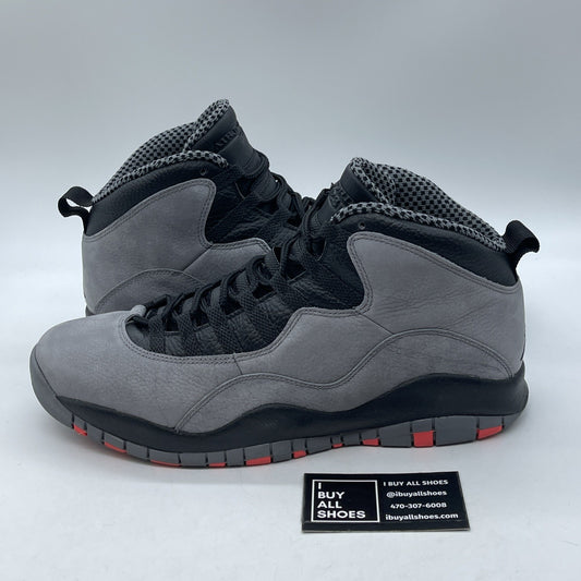 Size 12 - Air Jordan 10 Retro Cool Grey Black Suede Leather (310805-023)