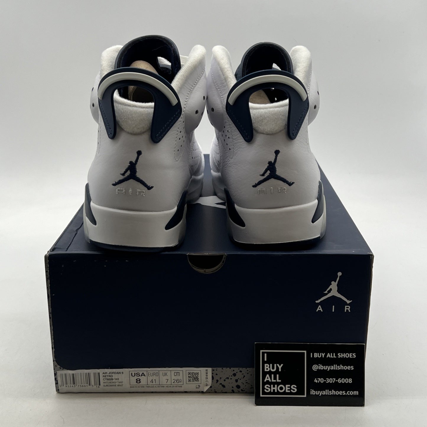 Size 8 - Air Jordan 6 Retro Midnight Navy (CT8529-141)