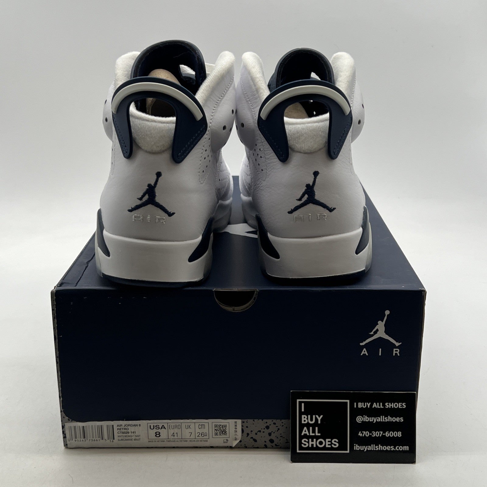 Size 8 - Air Jordan 6 Retro Midnight Navy (CT8529-141)