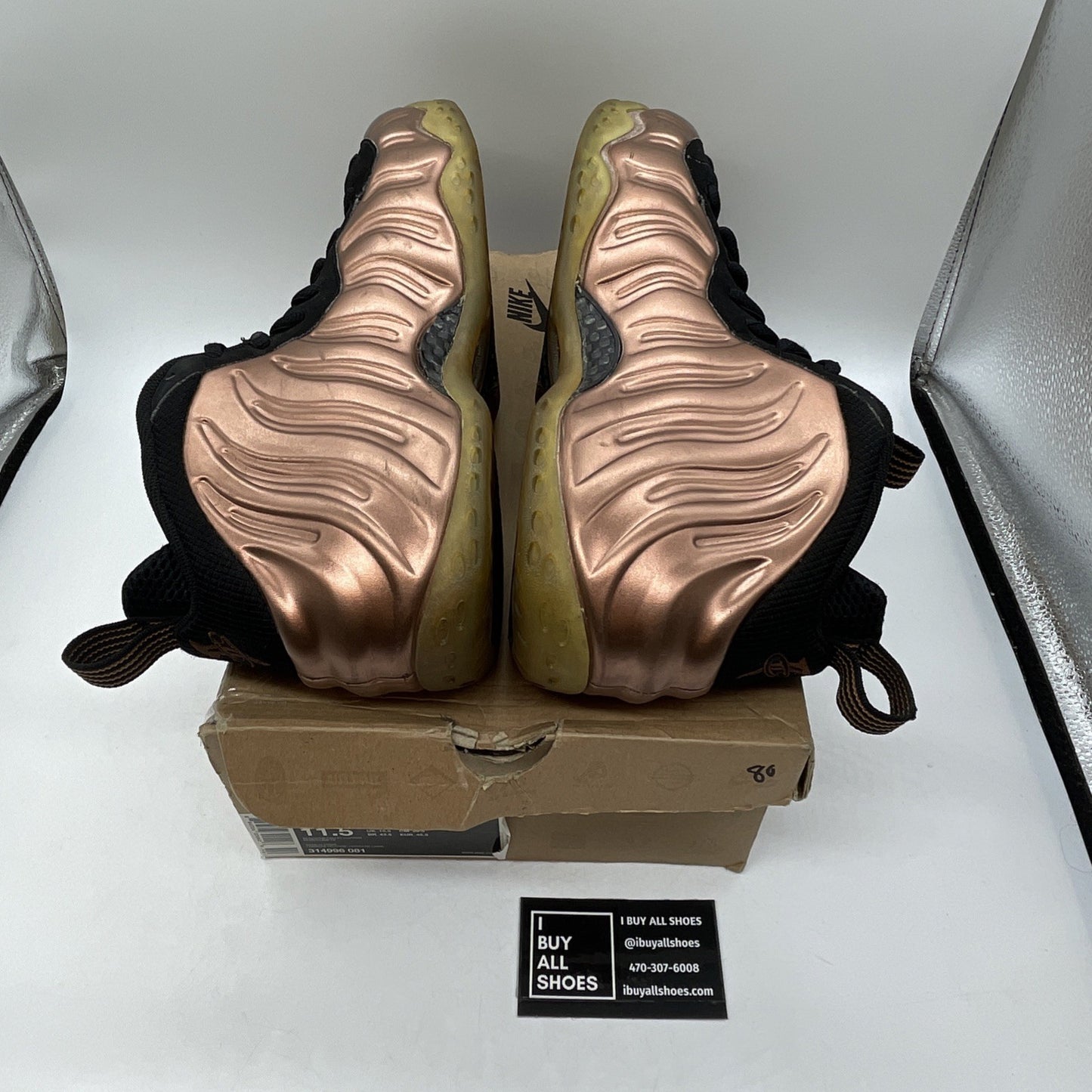 Size 11.5 - Nike Air Foamposite One Dirty Copper Suede (314996-081)