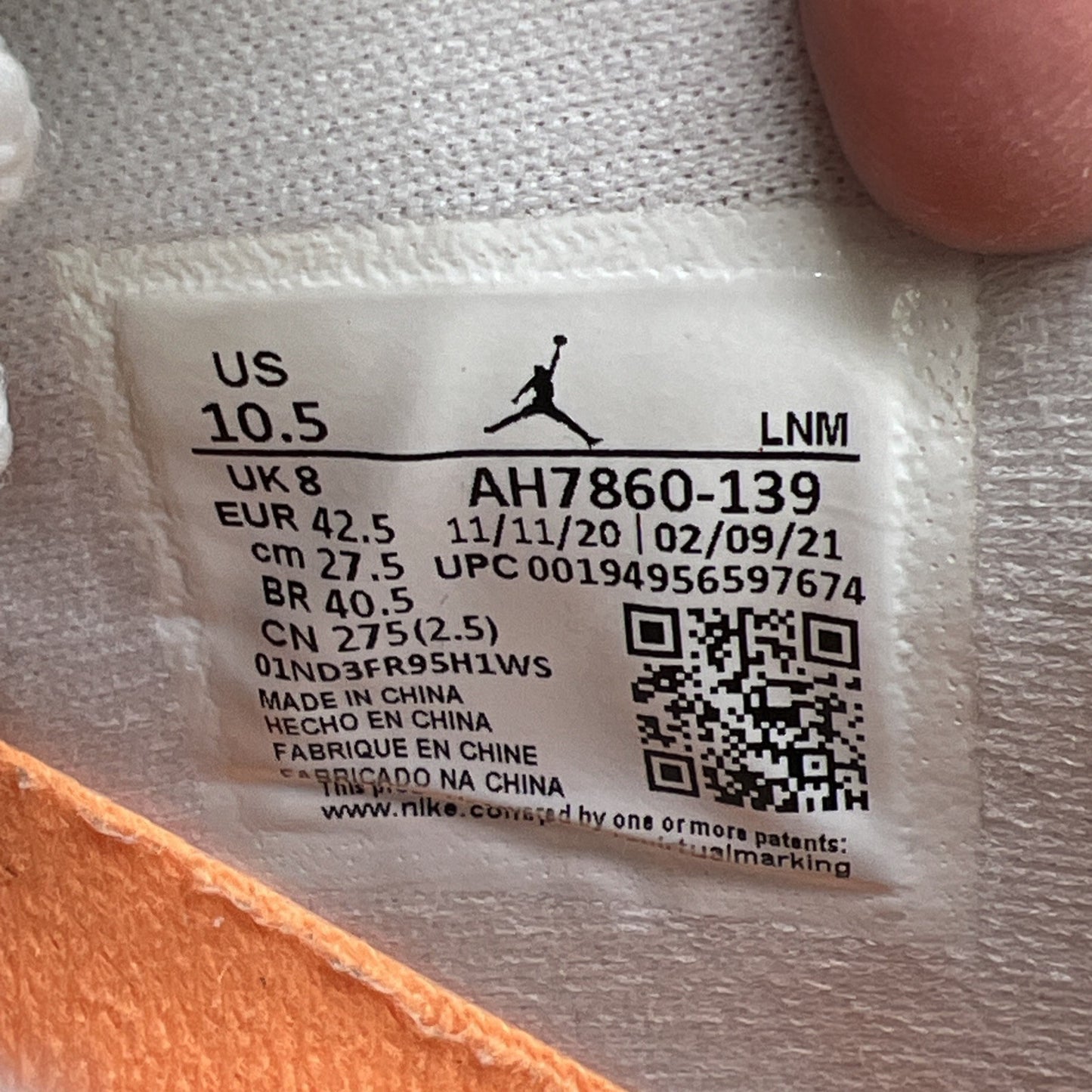 Size 10.5 - Air Jordan 11 Retro Low Bright Citrus W (AH7860-139)