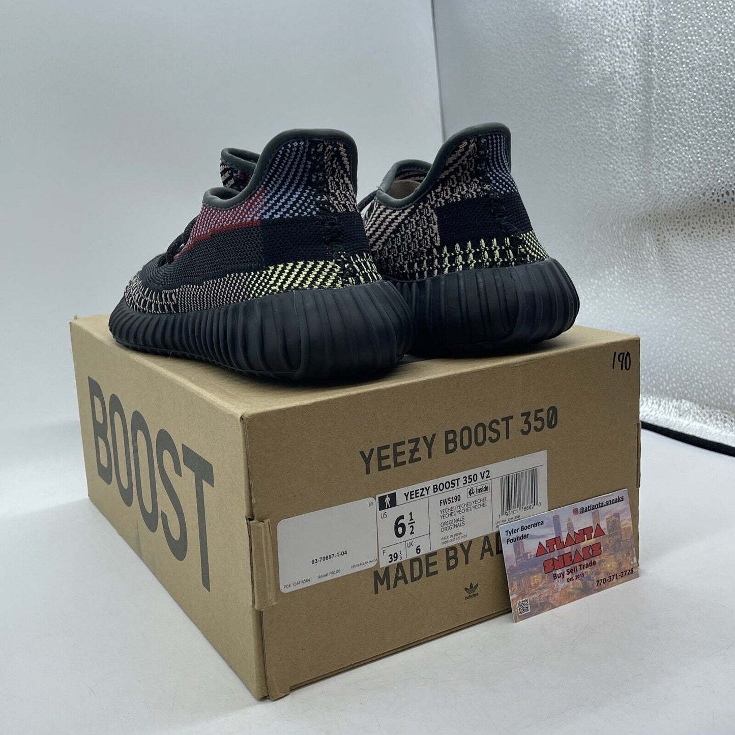 Size 6.5 - adidas Yeezy Boost 350 V2 Yecheil Non-Reflective Black (FW5190)