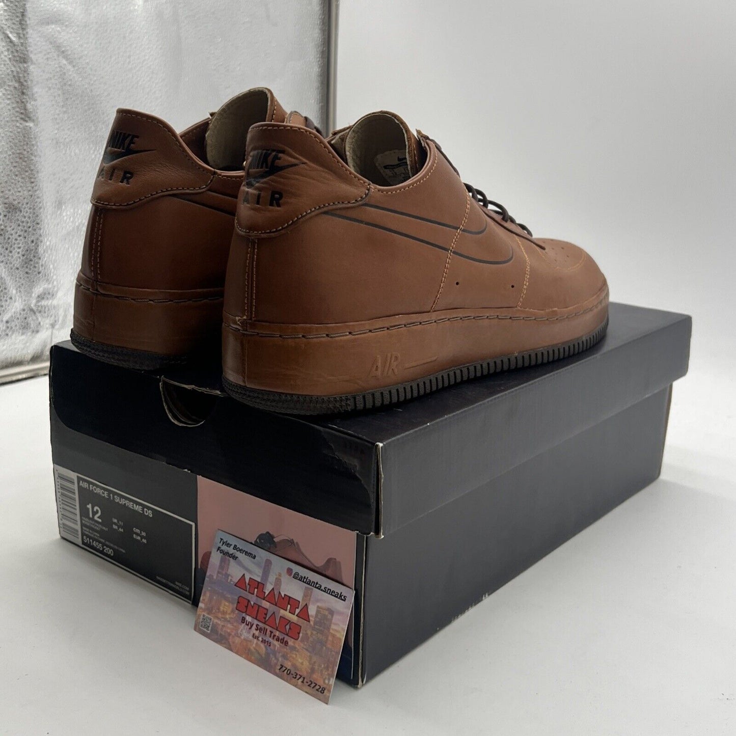 Size 12 - Nike Air Force 1 Supreme Ds Deconstruct (511455-200)