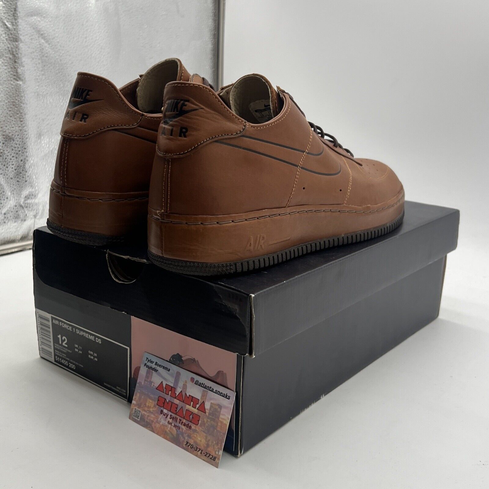 Size 12 - Nike Air Force 1 Supreme Ds Deconstruct (511455-200)