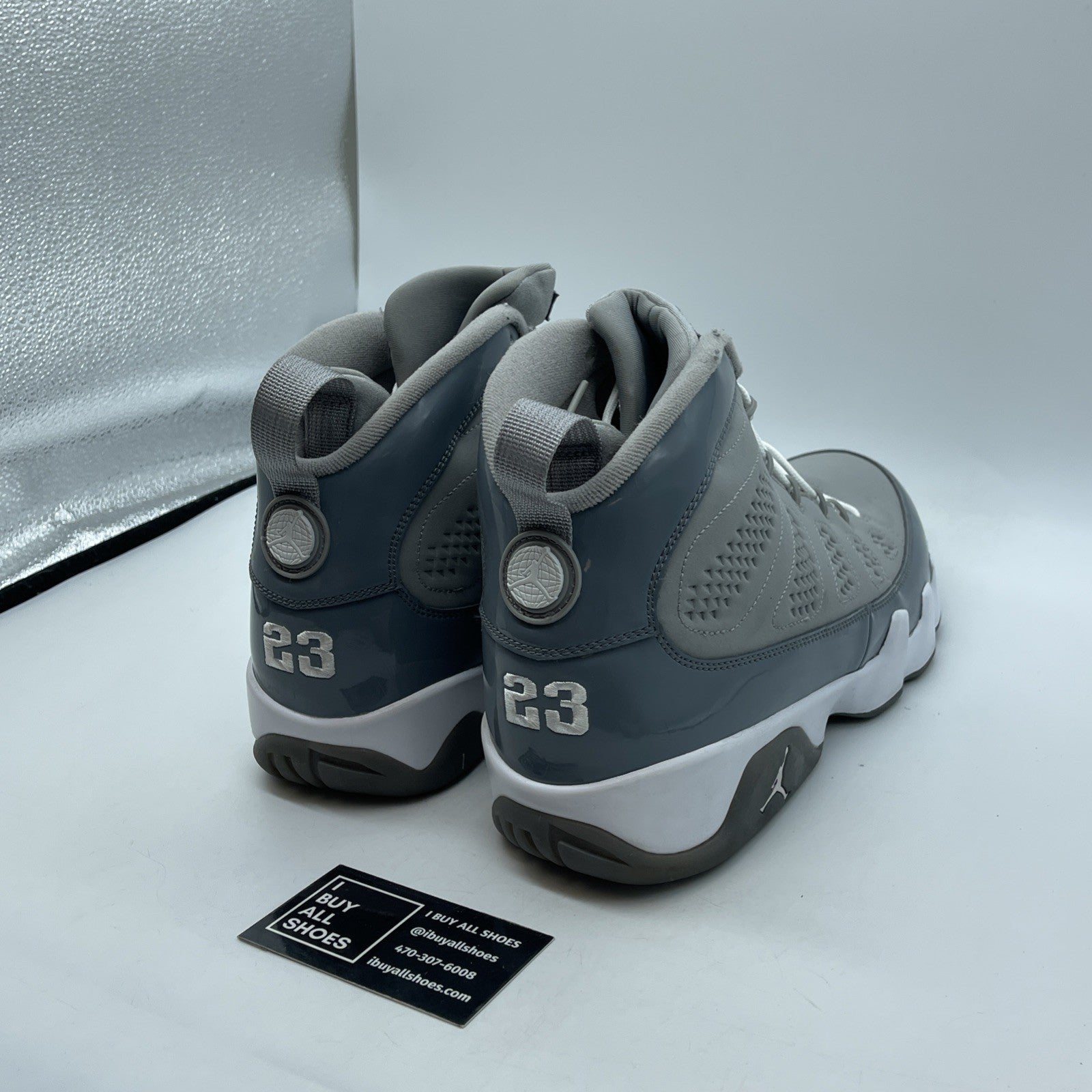 Size 13 - Air Jordan 9 Retro 2012 Cool Grey Suede Leather (302370-015)