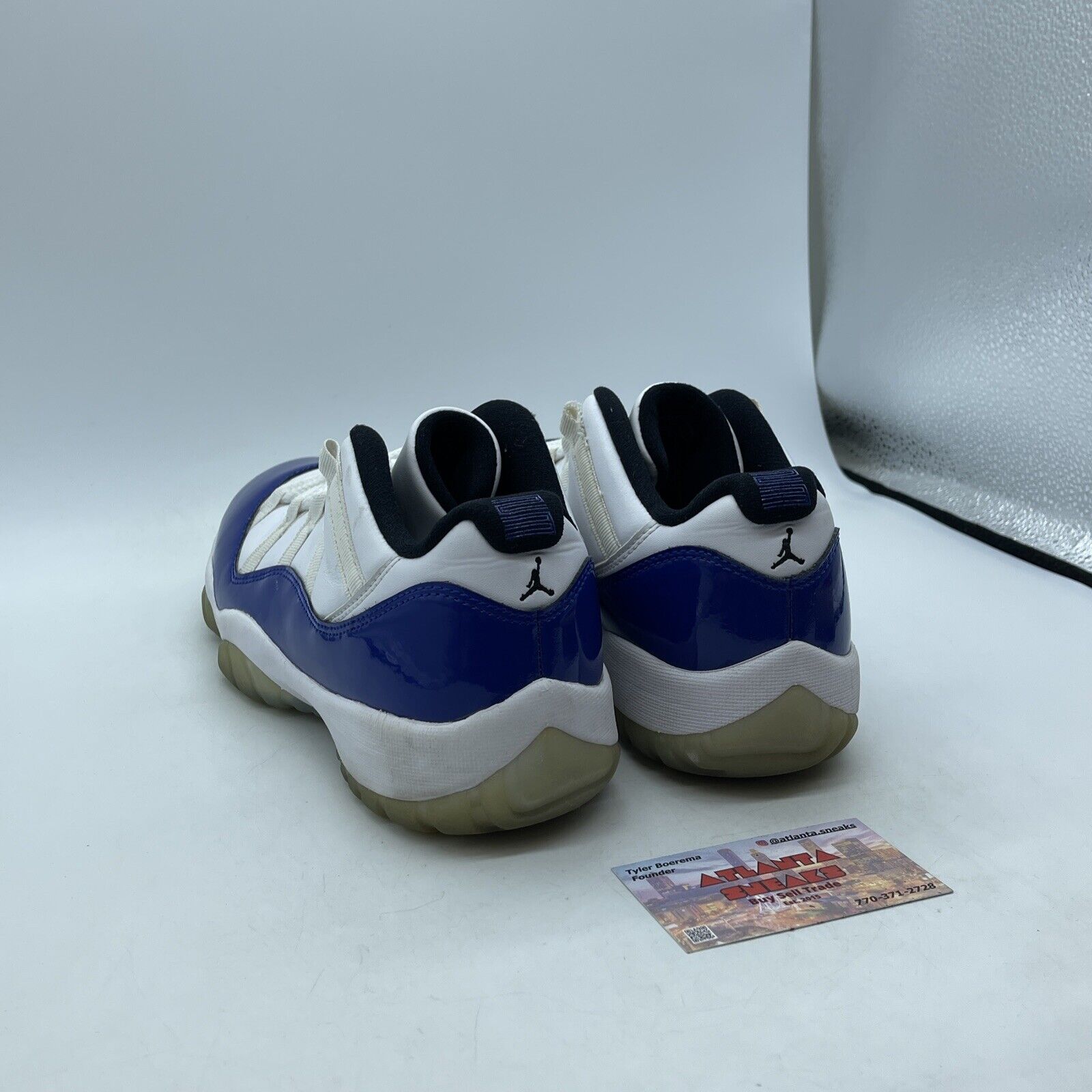 Size 11W - Air Jordan 11 Retro Low Concord Sketch Blue White Leather (AH7860-100