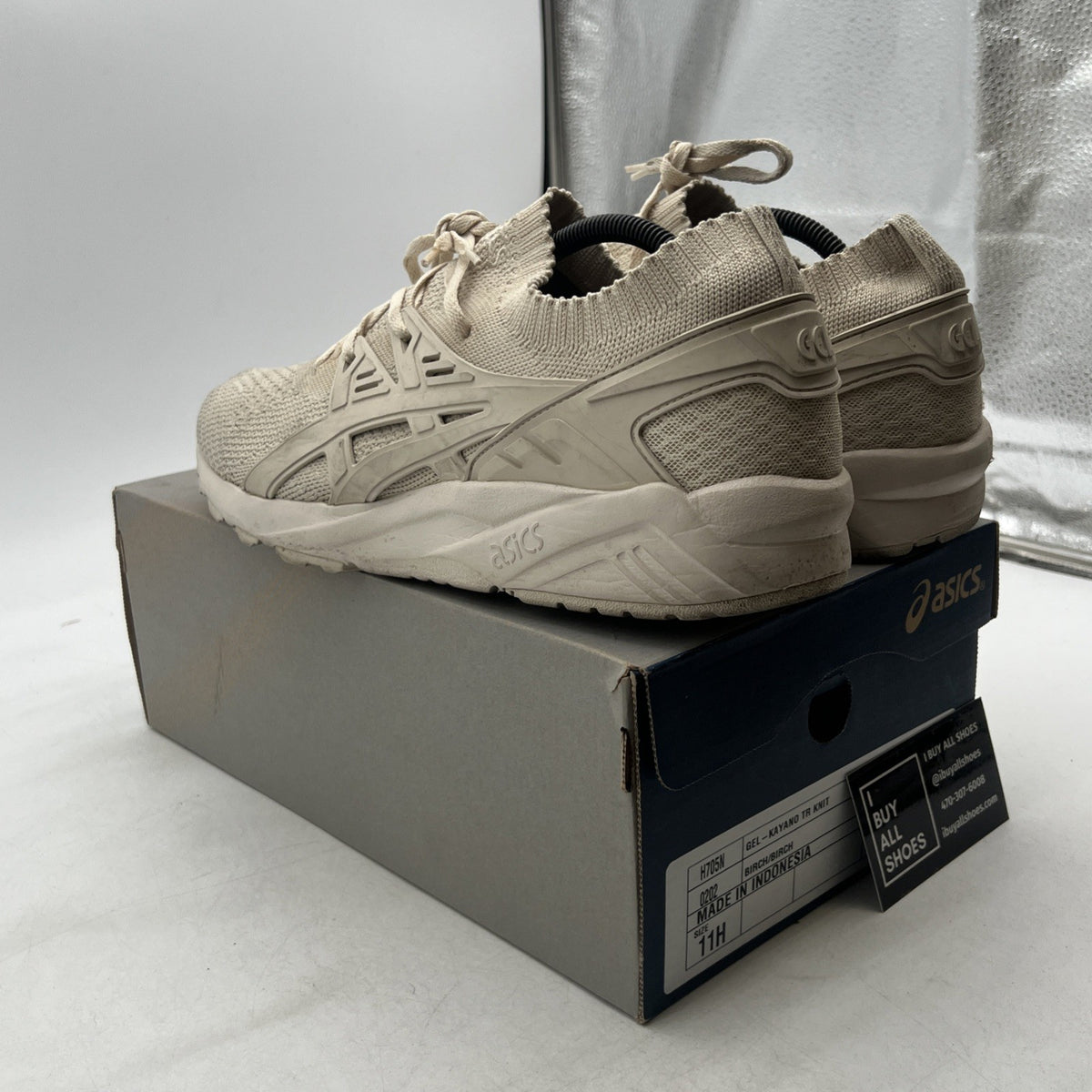 Size 11 - Asics Gel Kayano Trainer Knit Birch (H705N0202)