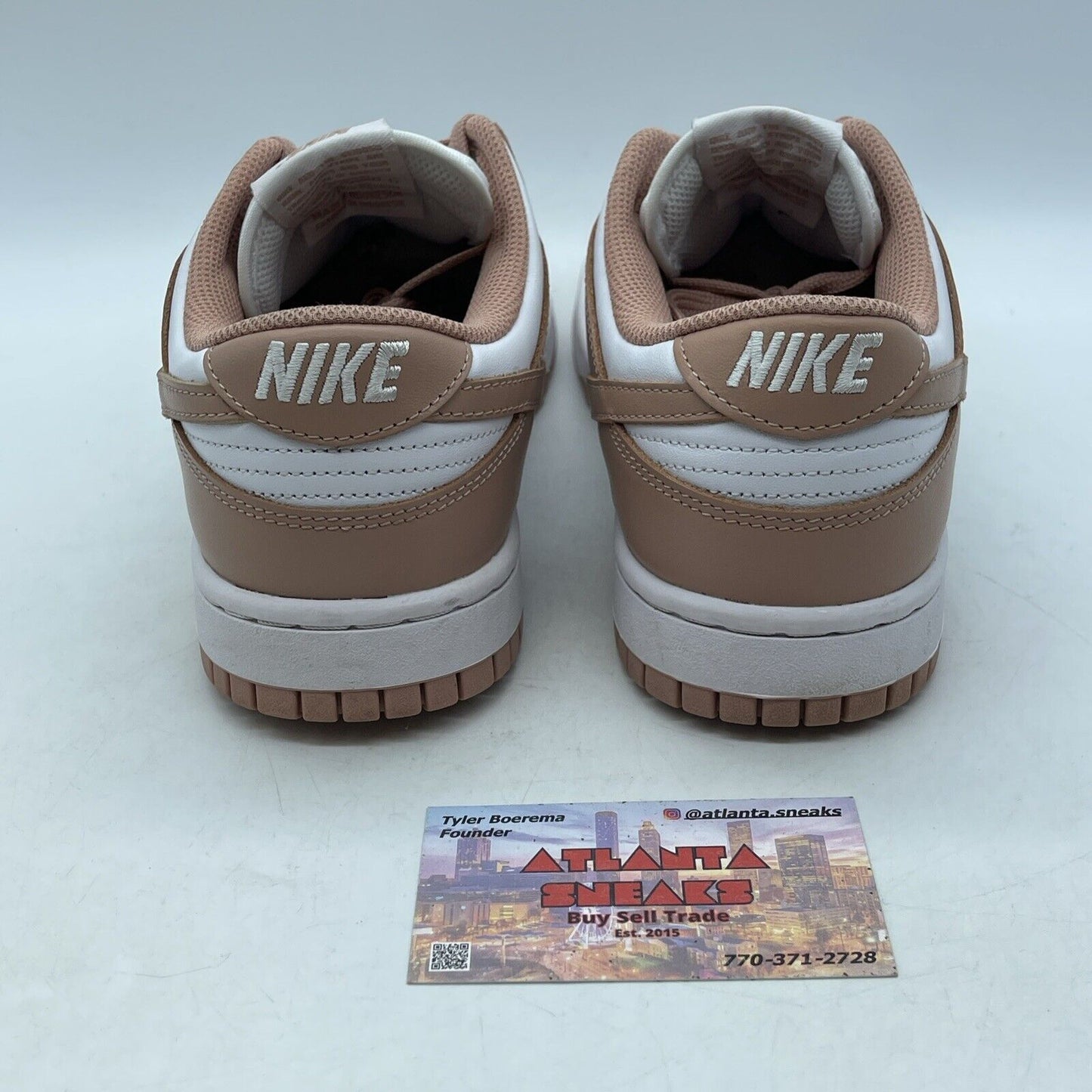 Size 9W - Nike Dunk Low Rose Whisper Pink White Leather (DD1503-118)