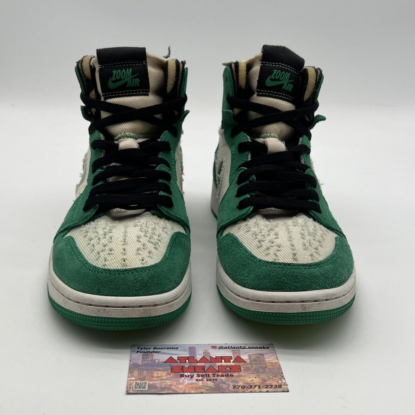 Size 9 - Air Jordan 1 Retro High Zoom Air Green (CT0978-300)