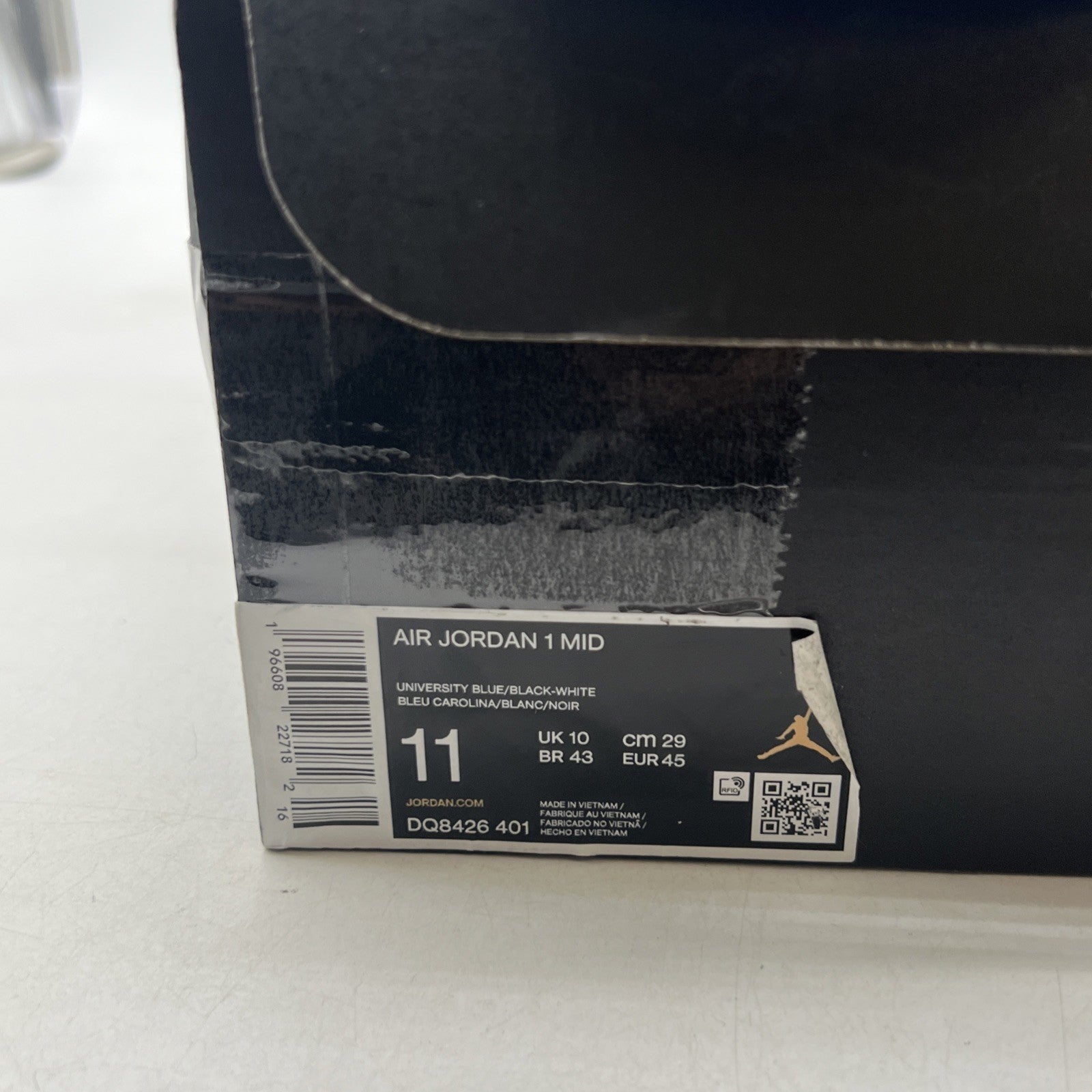 Size 11 - Air Jordan 1 Mid University Blue Black (DQ8426-401)