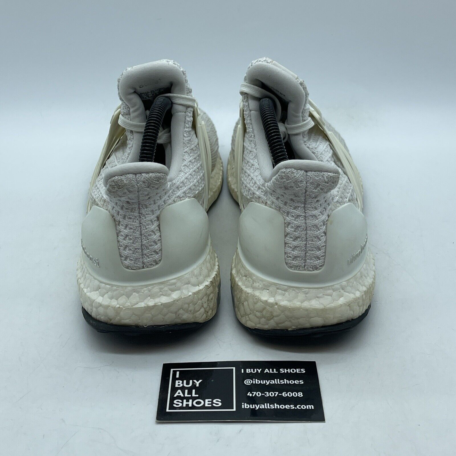 Size 8.5 - adidas UltraBoost 4.0 Triple White Suede Leather (BB6168)