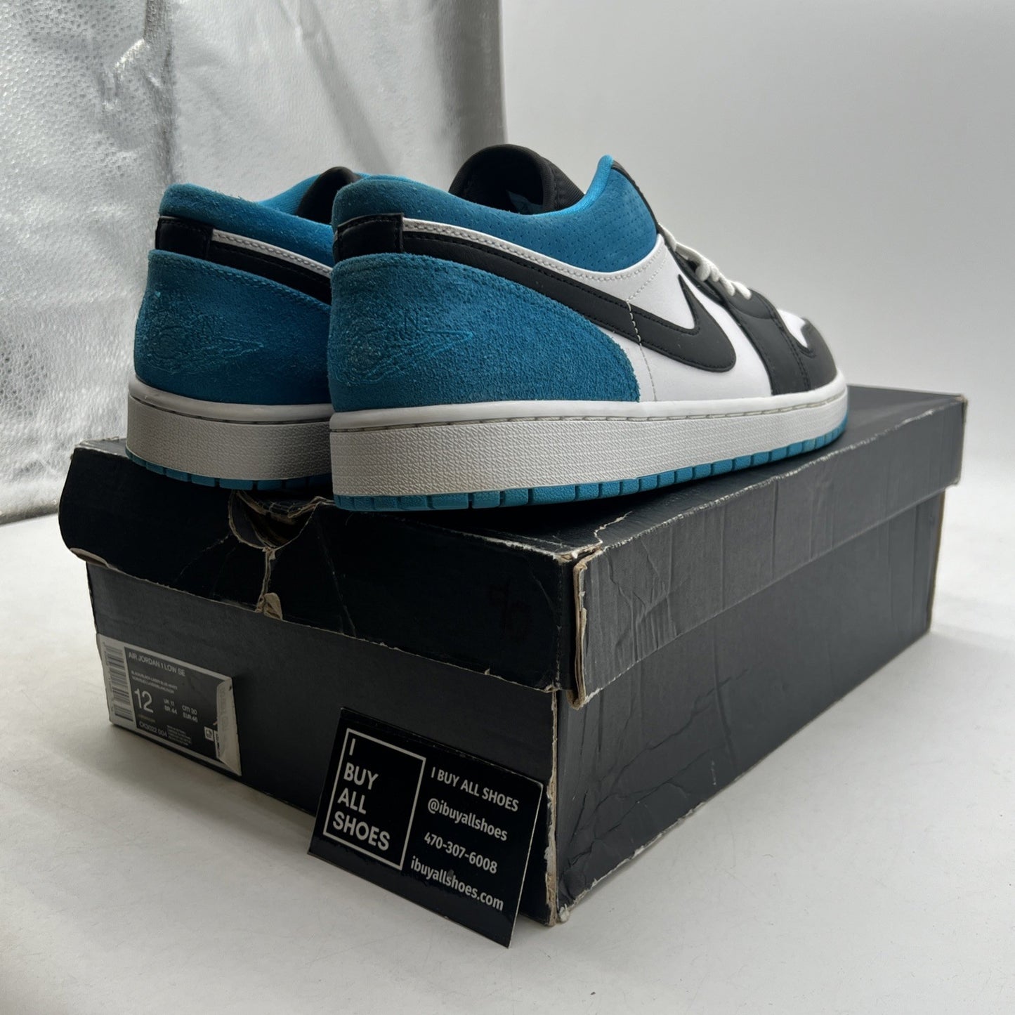 Size 12 - Air Jordan 1 SE Low Laser Blue (CK3022-004)