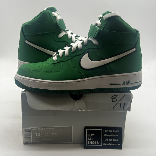 Size 10 - Nike Air Force 1 '07 High Pine Green (315121-301)