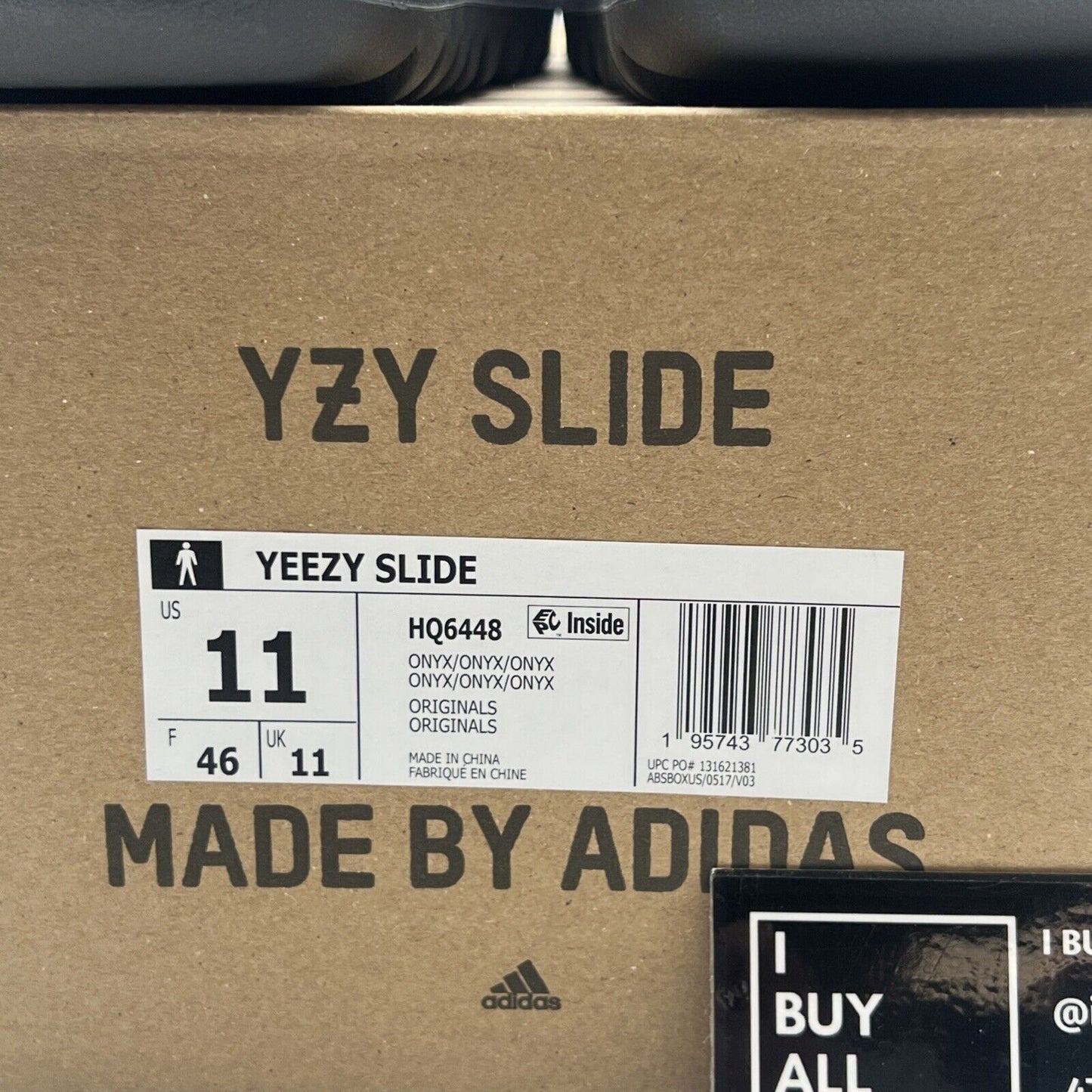 Size 11 - Adidas Yeezy Slide Onyx (HQ6448)
