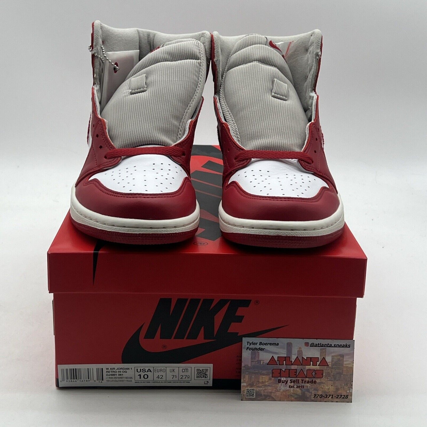 Size 10 - Air Jordan 1 OG High Newstalgia Chenille W (DJ4891-061)