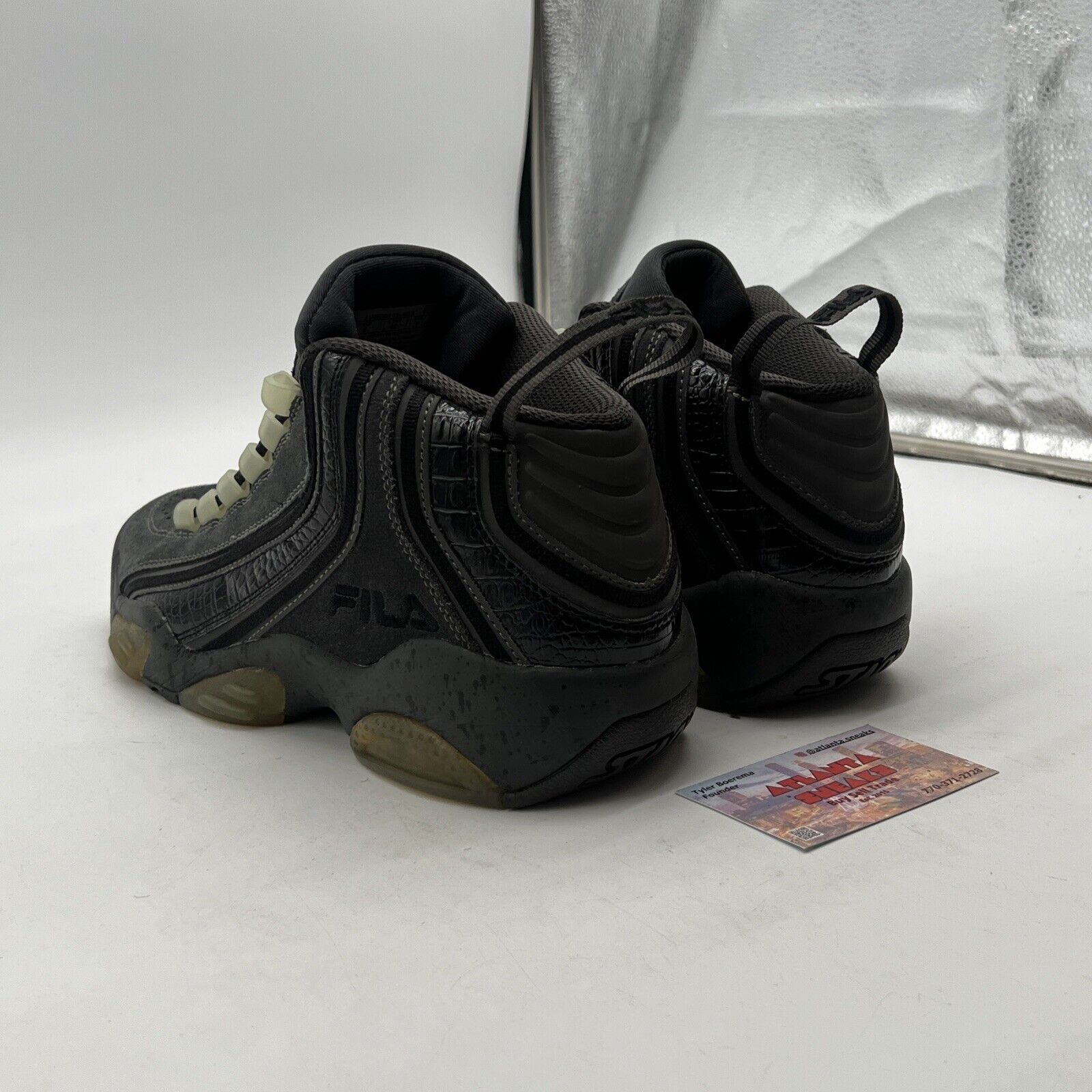 Size 9 - FILA Fila Stack 2 Grey/Black Suede (1VB90116-051)