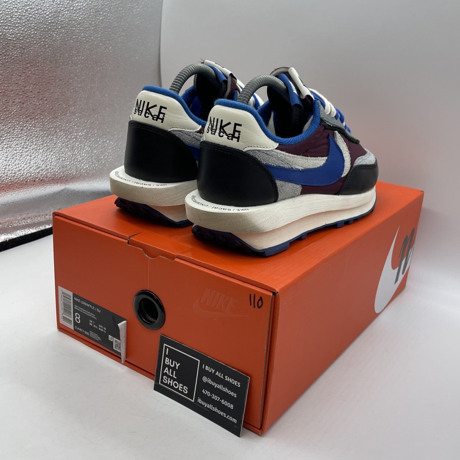 Size 8 - Nike sacai x Undercover x LDWaffle Night Maroon Team Royal (DJ4877-600)