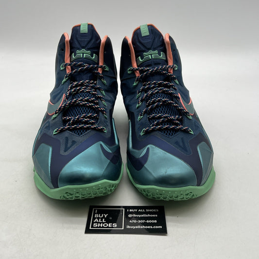 Size 13 - Nike LeBron 11 Miami vs Akron (616175-400)