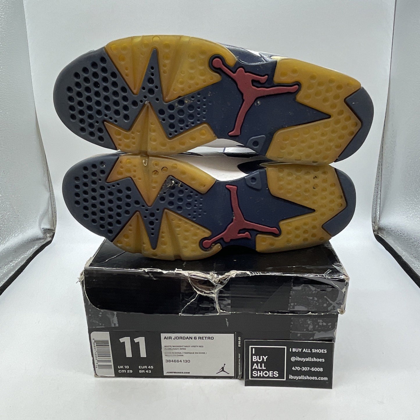 Size 11 - Air Jordan 6 Retro 2012 Olympic (384664-130)
