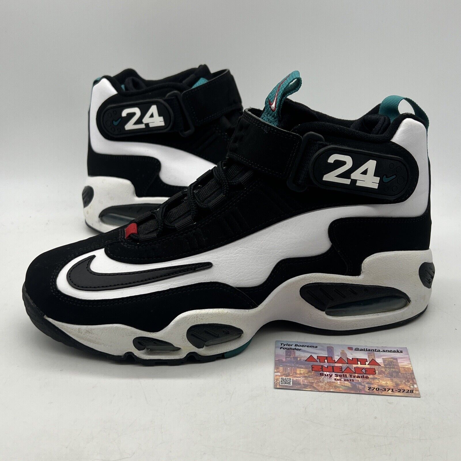 Size 9.5 - Nike Air Griffey Max 1 2021 Freshwater White Black (DD8558-100)