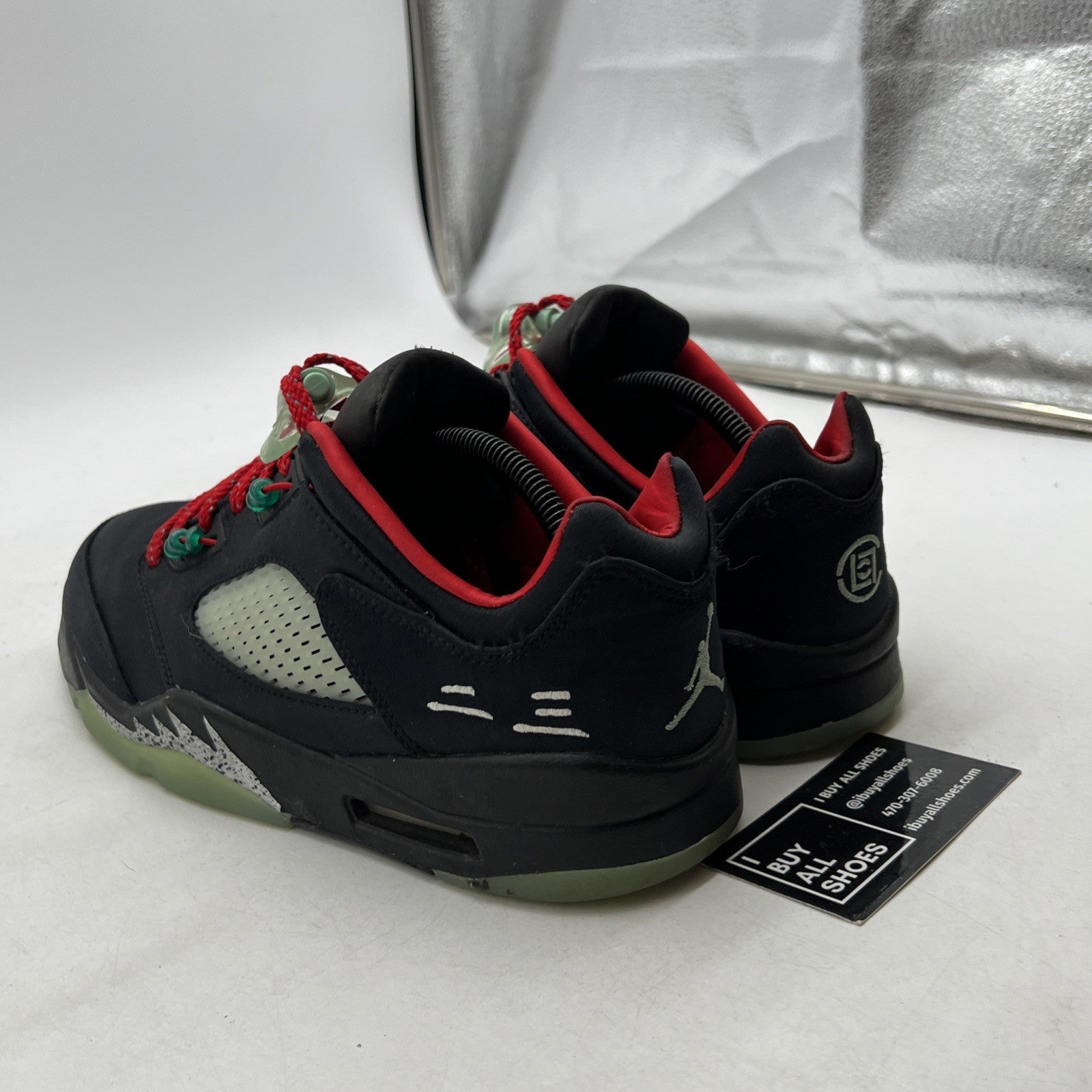Size 10.5 - Air Jordan 5 Low x Clot Anthracite 2022 (DM4640-036)