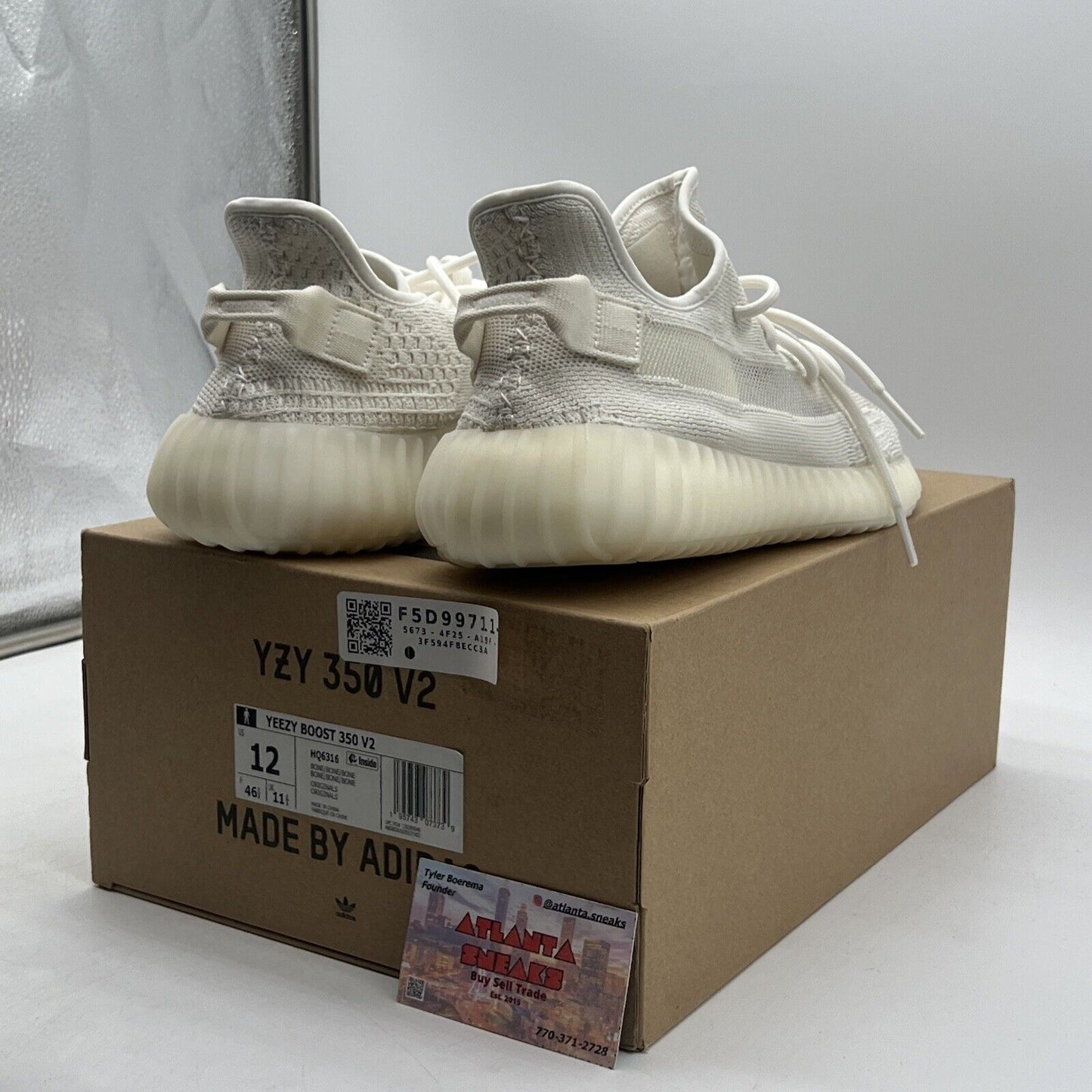 Size 12 - adidas Yeezy Boost 350 V2 Low Bone (HQ6316)